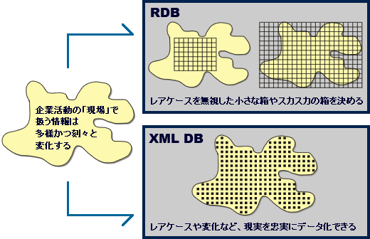 XML/XML DBのサイバーテック：企業活動の「現場」で扱う情報は多様かつ刻々と変化する