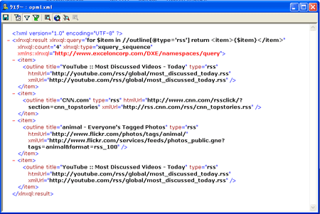「XQuery」をIEで表示